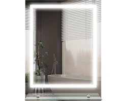 Kleankin badkamerspiegel - kunststof - gehard glas - transparant