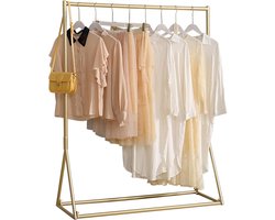 Kleding Display Rekken voor het Organiseren van Kleding - Multifunctionele Metalen Hanger - Ideaal voor Huishouden en Kantoor - Goud - 120 x 150 x 40 cm