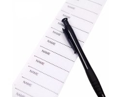 kleding labels plakken - labels textiel - labelstextiel - naamlabel textiel - naamlabel textiel sticker - 200 Stuks - Wasbaar - volwassenen naamlabel textiel - labels