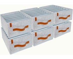 Kleding Organizers - Grijze Opbergers - Kast Indelen - Stapelbaar Ontwerp - PAX 100cm - Grijs