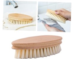 Kledingborstel - Meubelborstel Schoenborstel - Kleding Onderhoud - Zachte vezels - 15 cm - Natuurlijk