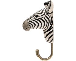 Kledinghaak Zebra Houtsnijwerk
