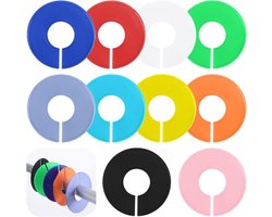 Kledinghangers Organizers - Kast Dividers - Kleding Sorteren - 10 Verschillende Kleuren - 9cm Diameter - Multicolor