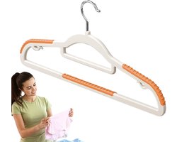 Kledinghangers Set - Opberger Organizer - Kasten Opruimen - Draaibare Haak - 42 cm - Oranje