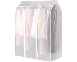 Kledinghoes - Kleding Hangend Beschermer - Kleding Opbergtas - Kledingtas - Hangend Opbergtas - Transparant - Waterdicht - Voor Garderobe en Kledingrek - Met Ritssluiting - 50*100*120cm - PEVA