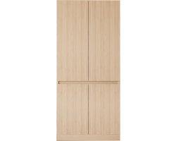 Kledingkast 70x40x170 cm, Twee Deuren, Grote Opbergruimte voor Kleding en Accessoires, Houten Look, Slaapkamer Meubilair, Eenvoudig te Monteren