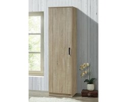 kledingkast bursa- 1 deur- lichtbruin- opbergkast