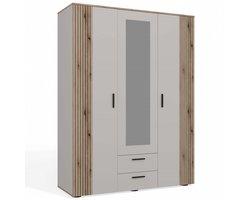 Kledingkast creme 150x55x200 2 lades