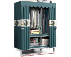 Kledingkast Garderobekast - Opbergkast Kleding - Kleding Opbergen - Eenvoudige Montage - 105x45x170cm - Groen