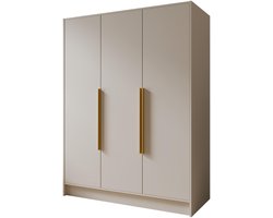 Kledingkast Goya I 150 cm (kasjmier, gouden handgrepen)