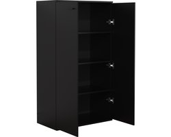 Kledingkast kinderkamer - praktische opbergkast 120 cm hoog 4 opbergvakken