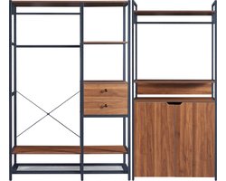 Kledingkast Larem open kast set van 2 totale lengte 204 cm set 2 [en.casa]