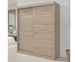 Kledingkast 'Mike' 2 Schuifdeuren Sonoma