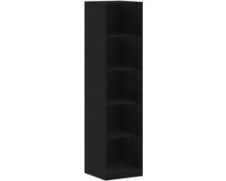 Kledingkast | Opbergkast | Garderobekast 2 st Zwart Eiken 50 x 50 x 200 cm