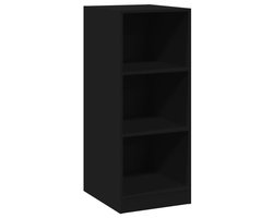 Kledingkast | Opbergkast | Garderobekast 48x41x102 cm bewerkt hout zwart