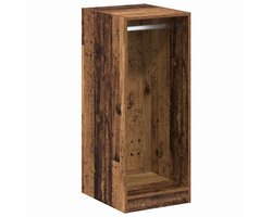 Kledingkast | Opbergkast | Garderobekast met plank met opslag Oudhout 41 x 48 x 102 cm