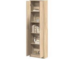 Kledingkast Opbergkast - Moderne Kast - Kleding Opbergen - Carved Hout - 55 x 25 x 189 cm - Sonoma Oak