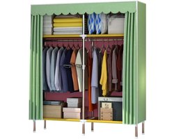 Kledingkast Opvouwbaar - Garderobekast Vouwkast - Kleding Opbergen - Versterkte Stalen Buis - 110x45x170cm - A