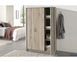 Kledingkast Ray Sonoma – 3 Draaideuren – 117,5 x 50 x 180 cm - Rousseau