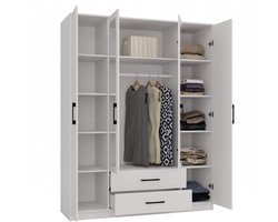 Kledingkast Romana 160X205L WIT