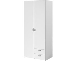 Kledingkast Salvador 2 deuren & 2 laden - wit