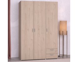 Kledingkast Salvador | 3 deuren, 2 laden | Jackson Oak