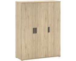 Kledingkast Sammie - 150x59x199cm - 3 Deuren - Eikdecor