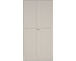 Kledingkast Slaapkamer Beige - 2-deurs - MDF - 98,5x62x200cm - Giga Living