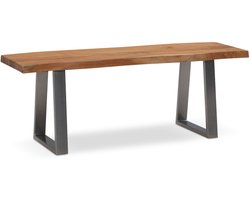 Kledingkastbank Acacia - Halbank - Garderobebank - Licht goudbruin - Modern design - Handgemaakt - Verstelbare poten