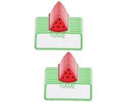 Kledinglabels - kleding labels - labels - 20 stuks - kleding labels plakken - Lapje - naamplaatje - naambadge - Stoffen patch - stoffen patchwork - Naamplaatjes - Zelfklevend - Groen - 5.5*4.5cm