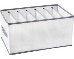 Kledingopberger voor garderobe, 2 stuks, opvouwbare Doek Opbergdoos Organisator, opvouwbare multifunctionele opbergdoos met handvat, opvouwbare opberger voor jeans, broeken, kleding