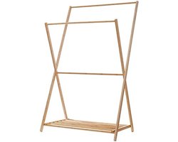 Kledingrek Bamboe - Kledingrek Hout - Kledingrek Inklapbaar