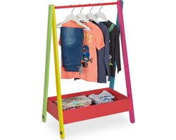 kledingrek kinderen - kinderkamer - 99 x 64,5 x 42 cm - met opbergruimte
