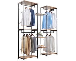 Kledingrek - Kledinghangers - Kledingrekken - Kledingrek Metaal - Rek - Kledingrek Wand - Kleding - Garderobekast - Garderobe Kast - Organizer - Organizer Kleding - Organizer Schoenen - Slaapkamer Meubel - Meubilair