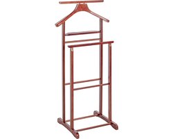 Kledingrek met broekenhanger | Kersenhouten design