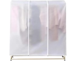 Kledingrekhoes - Garderobekast - Kleding beschermen - Waterdicht materiaal - 110 x 50 x 150 cm - Transparant