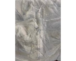 Kleed / Deken / Plaid - Patchwork - Schapenvacht Wit - 1.90m x 2.10m