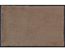 Kleen-Tex Deurmat Wash & Dry Taupe, 75 x 120 cm.
