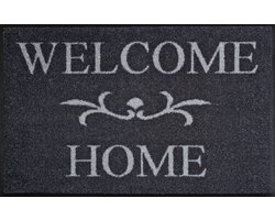 Kleen-Tex Deurmat Wash+Dry Welcome Home - 50 x 75cm - Antraciet