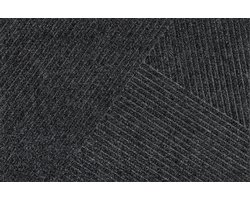 Kleen-Tex Dune Deurmat Stripes - 60 x 90cm - Dark Grey