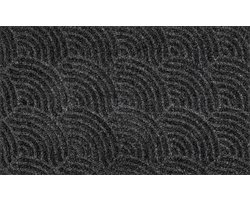 Kleen-Tex Dune Deurmat Waves - 45 x 75cm - Dark Grey
