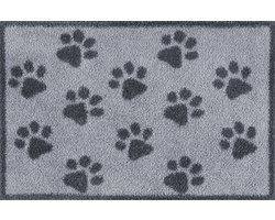 Kleen-Tex Turtle Wasbare Deurmat - Paws Grey - 40 x 60 cm