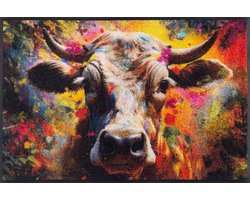 Kleen-Tex Wash+Dry Design Wasbare Deurmat - Cowy McCow - 50 x 75cm