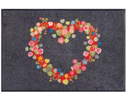 Kleen-Tex Wash+Dry Design Wasbare Deurmat - Floral Romance - 50 x 75cm