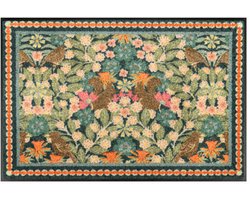 Kleen-Tex Wash+Dry Design Wasbare Deurmat - Garden Luxe Blue - 60 x 180cm