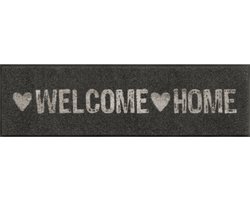 Kleen-Tex Wash+Dry Design Wasbare Deurmat - Loper - Warmly Welcome - 35 x 120cm