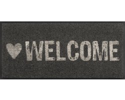 Kleen-Tex Wash+Dry Design Wasbare Deurmat - Loper - Warmly Welcome - 35 x 75cm