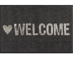 Kleen-Tex Wash+Dry Design Wasbare Deurmat - Loper - Warmly Welcome - 50 x 75cm