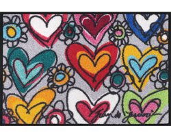 Kleen-Tex Wash+Dry Design Wasbare Deurmat - With Love - 40 x 60cm