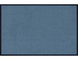 Kleen-Tex Wash+Dry Trend-Colour Wasbare Deurmat - Steel Blue - 40 x 60 cm